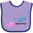 thumbnail image 3 of Inktastic Big Brother with Lil' Sister Boys Baby Bib, 3 of 4