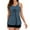 Dark Blue, variant on Swimsuits for Women Women Two Piece Swimsuits Tummy Control Swimwear Tankini Beachwear Swimdress