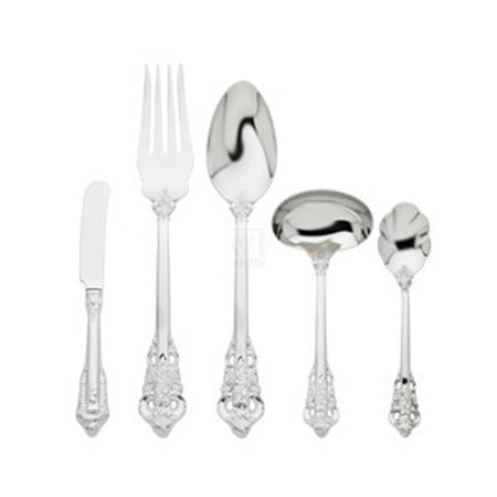 Baroque 5-Piece 18/0 Stainless Steel Hostess Flatware Tableware Serving Set