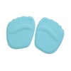 1 Pair Blue Soft Fabric Surface Silicone Foot Arches Forefoot Pad Metatarsal Cushion