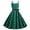 Green, variant on IBTOM CASTLE Women Vintage Polka Dots Spaghetti Strap Dress 1950s Rockabilly Cocktail Tea Party Homecoming Swing Dresses M Black