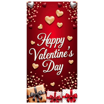 LUUFILx Valentine's Day Romantic Background Banner Backdrop for Party Decoration Event Decor Love Photography Props Gift Display Background