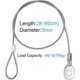 thumbnail image 2 of SeraphinaT 10 PCS 24" Braided Stainless Steel Security Cable Max.Load 165lb, 2 of 4