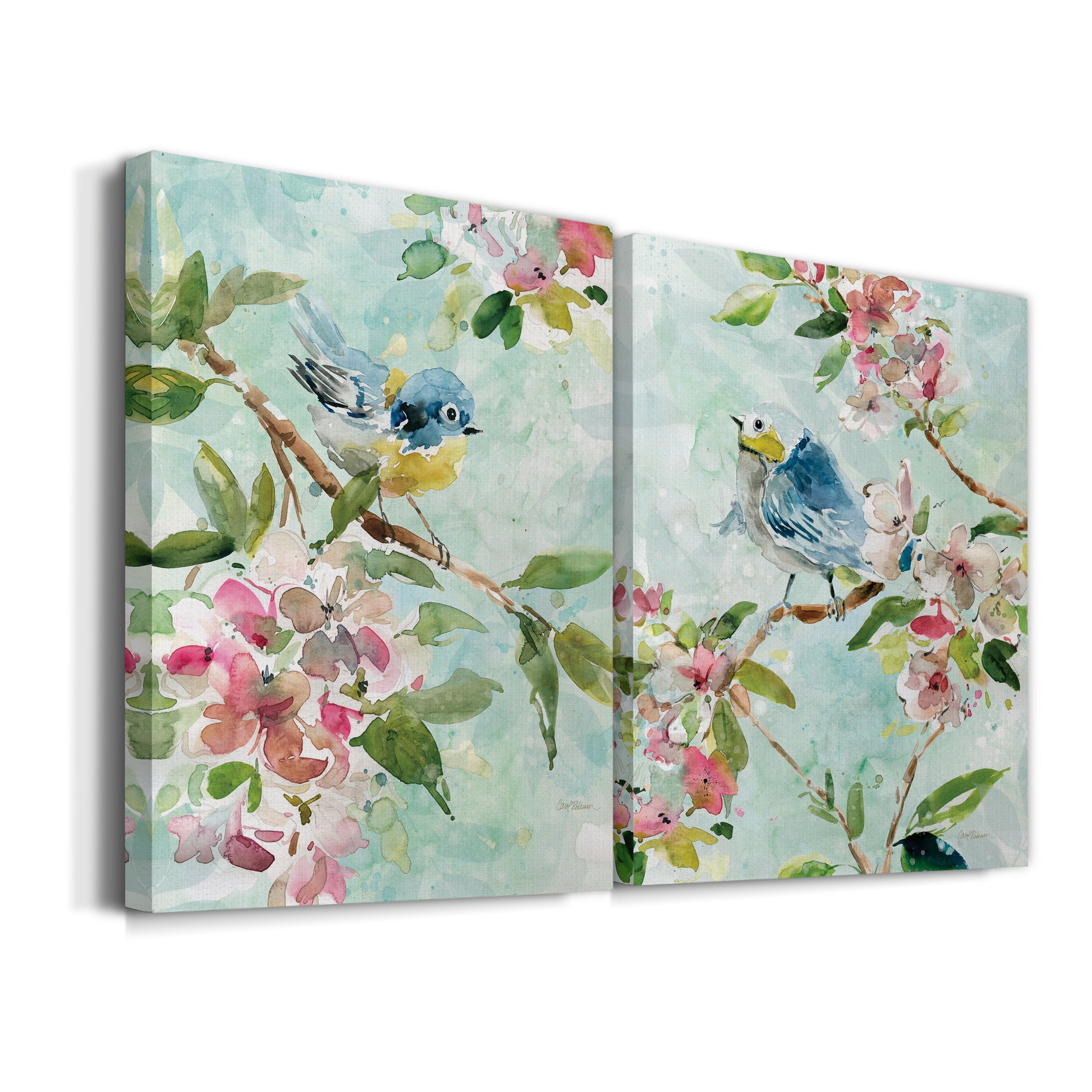 Asbury Garden Song I Premium Gallery Wrapped Canvas - Ready to Hang - Set of 2 - 18 x 27 Each