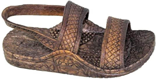 sandals with strap on back