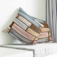thumbnail image 3 of Brown Pink Vintage Pillow Covers 20x20 Inch Decorative Throw Pillow Cover, Retro Farmhouse Elegant Pastoral Sofa Pillowcases Accent Cushion Case Home Decor Bedroom Living Room, 3 of 6