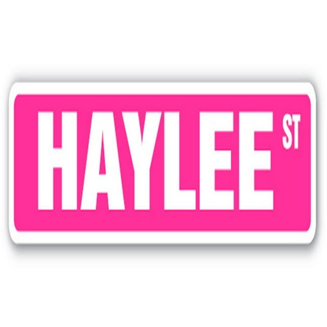 SignMission SS-730-HAYLEE 30 in. Haylee Street Childrens Name Room Sign