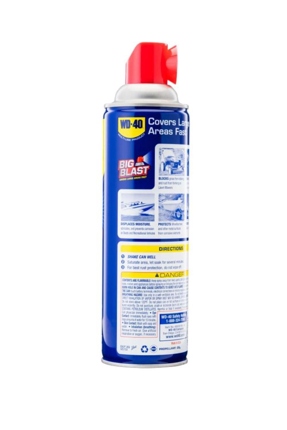 (6 pack) WD-40 Multi-Use Product Big-Blast Lubricant with Wide Nozzle Spray, 18 oz