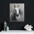 thumbnail image 4 of COMIO Horse Wall Art Canvas Painting: Animal Horse Framed Picture Abstract Horses Portrait Print Artwork for Bedroom Living Room Office Decor, 4 of 4