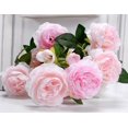 thumbnail image 3 of Flores artificiales y ramos Simulación de flores de peonía, rosa, 5 piezas, 3 of 3