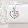 thumbnail image 2 of Birthday Necklace Sterling Silver 80th Birthday Pendant Necklace Heart Rose Flower Birthday Jewelry for Women Mothers Day Christmas Gifts, 2 of 6