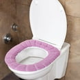 thumbnail image 5 of Ultra Soft & Thick Acrylic Toilet Seat Cover - 200% Plush Cushioned, Warm & Comfortable for Cold Weather, Easy Snap-On Installation, Machine Washable, 5 of 5