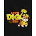 thumbnail image 2 of Paw Patrol Rubble Digging 4th Birthday Shirts Pack Nickelodeon Toddler T-Shirts Black 4T / Black 4T, 2 of 6