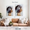 thumbnail image 4 of Elephant Stock Gorgeous Lady Wall Art - Vertical Canvas Wall Art - Living Room Wall Decor - People Canvas - Black And Brown Decor - 30" x 45", 4 of 8
