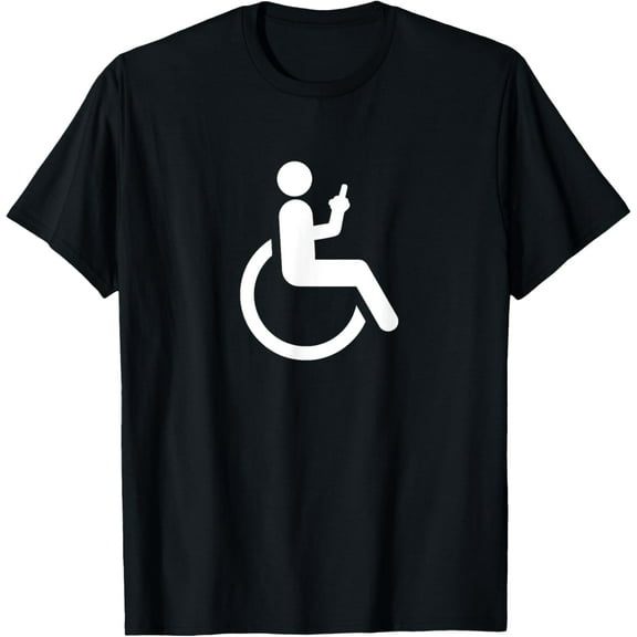 Funny Handicap Shirt Disabled Amputee Tee Humor Wheelchair T-Shirt men and women can wear, black, white, gifts
