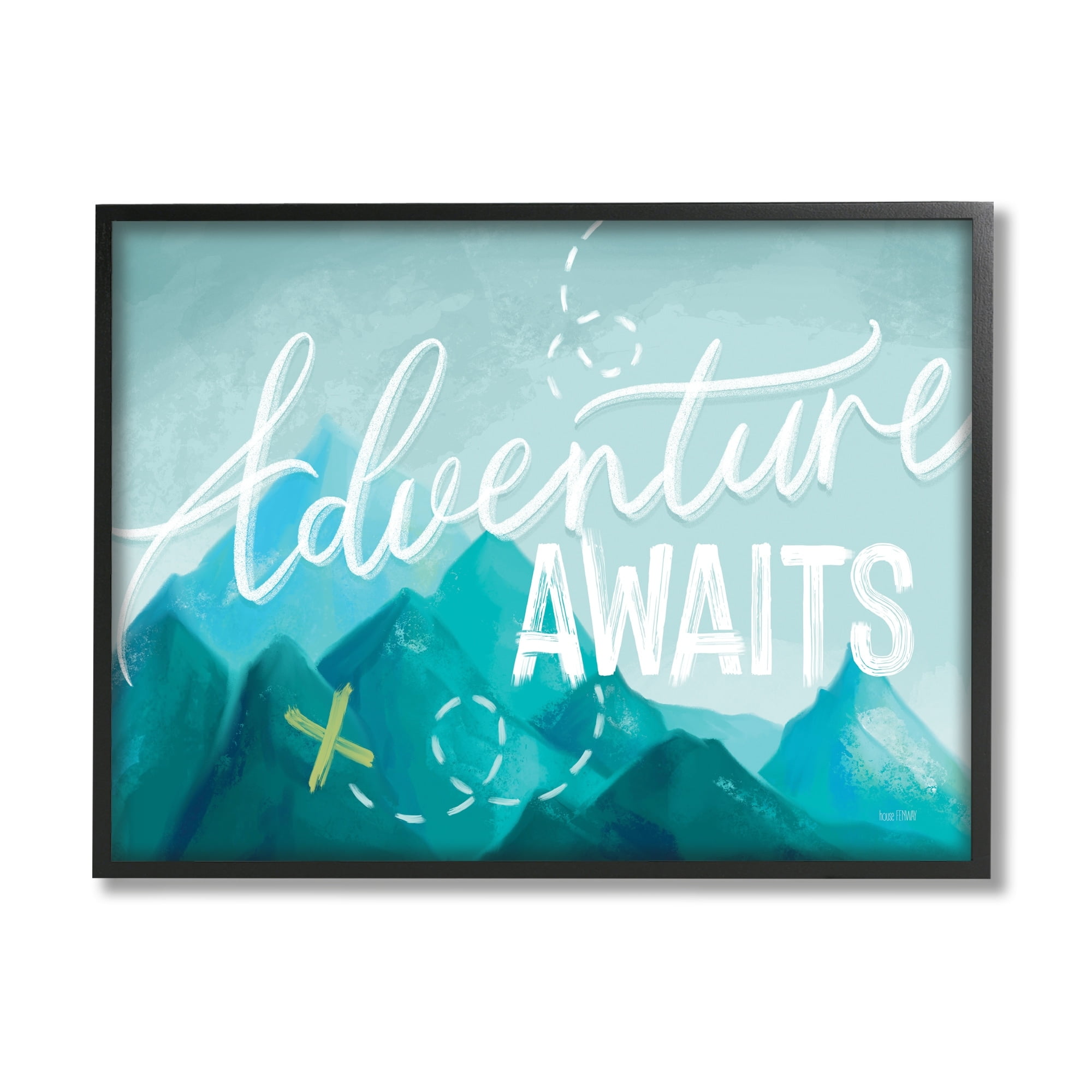 Stupell Industries Adventure Awaits Icy Mountains Range Outdoor Destination,30 x 24, Design by House Fenway