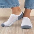 thumbnail image 5 of Cooplus Mens No Show Socks 10 Pairs Cushioned Non Slip Invisible Sock for Men, 5 of 7