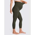 thumbnail image 3 of Capris de Maternidad CRZ YOGA Butterluxe Elásticos en Oliva M, 3 of 4
