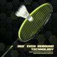 thumbnail image 6 of SALYWEE SF Full Carbon Fiber 6U G5 Green Pro Badminton Racket 28-32LBS, Free Accessories, 6 of 14