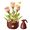 Rose-334pieces, variant on Electric Building Block Flower Set 455 Pieces, Motorized Blooming Lily with LED Lights, Spray Bottle Remote Control, DIY Building Kit, Christmas Gift for Women Girls Adults