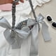 thumbnail image 5 of Bolso de mano para mujer con hebilla magnética bolso de punto de ganchillo con nudo de lazo para la fecha de compras, 5 of 7