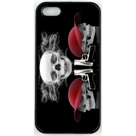 Rikki KnightTM Smoking Skulls in Caps iPhone 5 Case Cover YWVJ