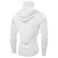 thumbnail image 4 of Stamzod Lightweight Hoodie Men Summer Solid Color Hiking Camping Fishing Hoodie with Mask Casual Loose Plus Size Sun Protection Shirts for Men White XL, 4 of 4