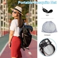 thumbnail image 3 of Topboutique Foldable Mosquito net,Portable Folding Fly Net,Pop Up Mosquito Net Tent,Lightweight Mesh Tent for Camping, Travel, Easy and Fast Installation,78 * 31 * 22inch,Black,Fixed Size, 3 of 8