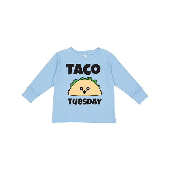 Inktastic Kawaii Taco Tuesday Boys or Girls Long Sleeve Toddler T-Shirt