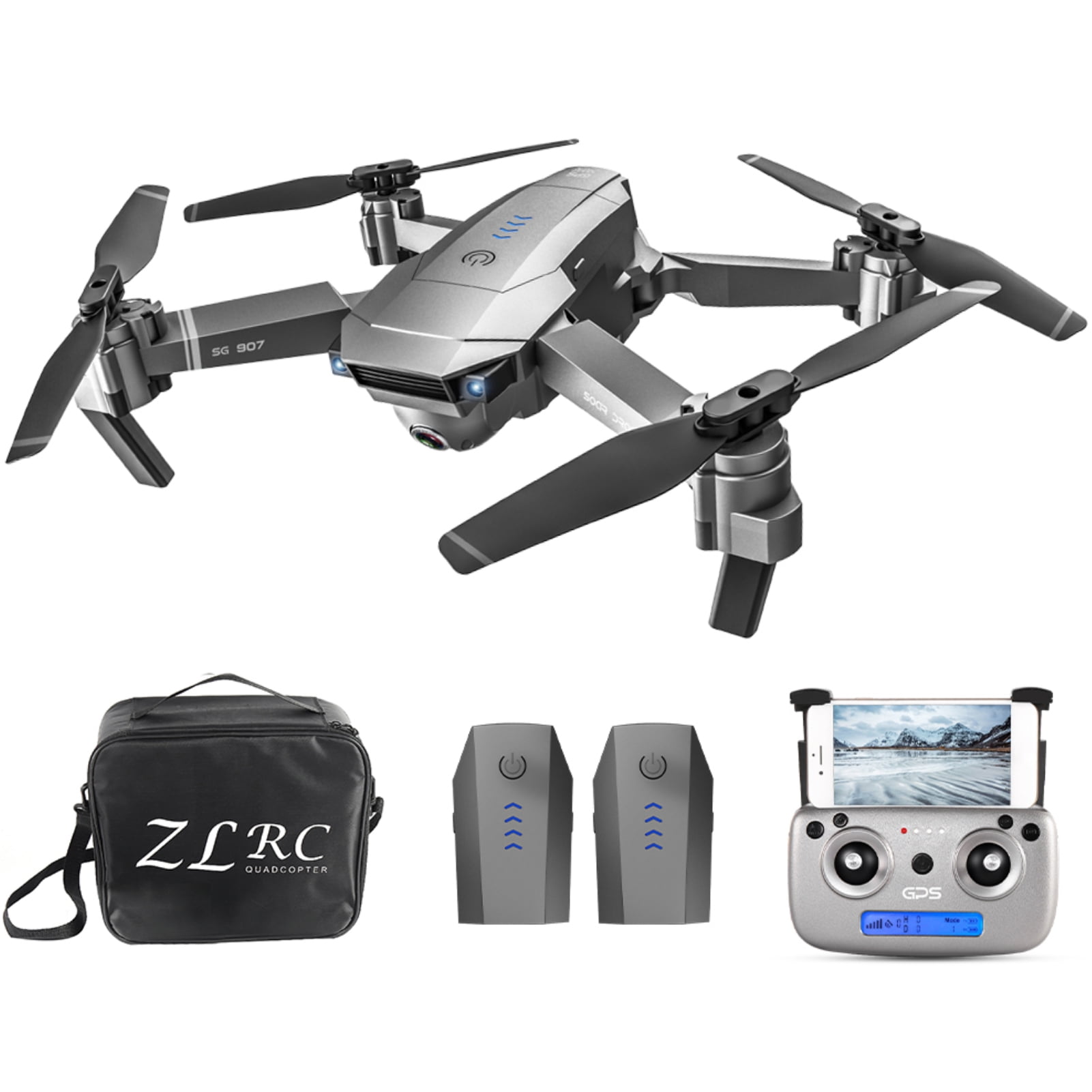 SG907 5G WIFI 4K RC Drone With Dual Camera GPS Quadcopter Remote Control US SHIP 