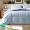 thumbnail image 6 of Bare Home Down Alternative Comforter Set - 2-Pieces - All Seasons - Twin/Twin-XL, Dusty Blue, 6 of 10