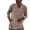A-Beige633, variant on Men's Lightweight Casual Linen Shirts Split Neck Layered Look Tunic Breathable Beachy Vacation Top