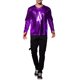 thumbnail image 2 of INSPIRE CHIC Camisetas de Hombre de Cuello Redondo de Manga Larga Brillante Talla L Púrpura, 2 of 7