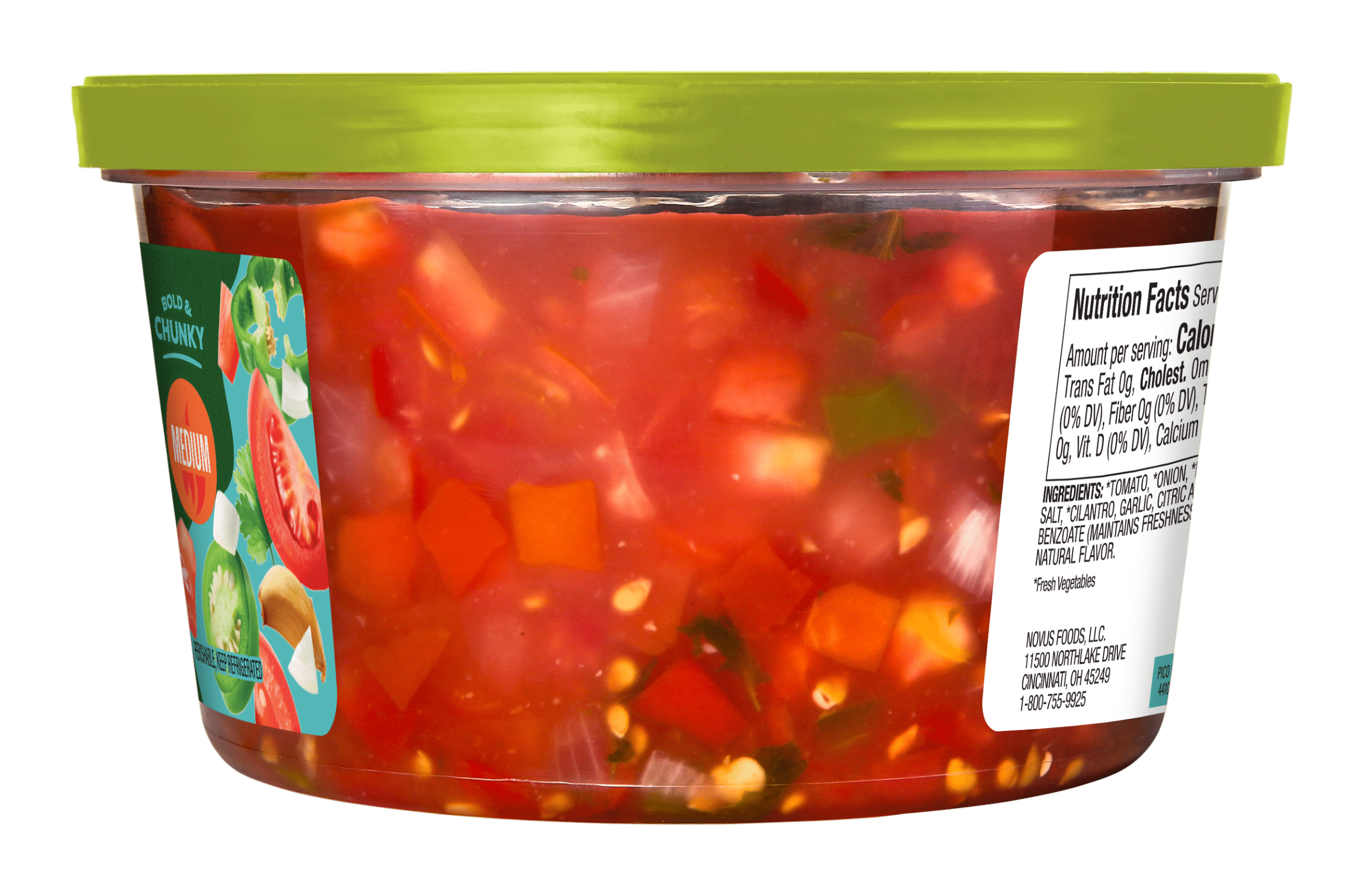 Fresh Cravings Pico de Gallo Salsa Mild, 14 oz., Recyclable Plastic Tub, Gluten-Free, Refrigerated
