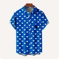 thumbnail image 4 of hotojiny Men's Hawaiian Shirt Valentine's Day Short Sleeve Heart Printed Button down Shirt Summer Beach Vaction Tops Golf Shirts S-5XL, 4 of 4
