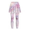 thumbnail image 3 of FUIALDOLG Bling Cherry Blossom Tennis Skit with Leggings Women Athletic Skirt with Leggings Aesthetic Floral Ruffle Flared Tennis Skorts,Size M, 3 of 7