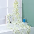 thumbnail image 1 of Guirnalda de flores de cerezo artificiales de Sakura, decoración del hogar para dormitorio y oficina, color blanco, 1 of 5