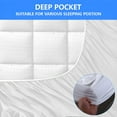 thumbnail image 4 of Blarity Queen Mattress Pad, Extra Thick Mattress Cover, Ultra Soft & Comfort Mattress Topper, Pillow Top Deep Pocket with Breathable 7D Spiral Fiber Filling Cooling Mattress Cover, 4 of 6