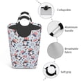 thumbnail image 4 of Bingfone I Love USA Laundry Hamper,Large Canvas Fabric Lightweight Storage Basket Toy Organizer Dirty Clothes Collapsible, 4 of 6