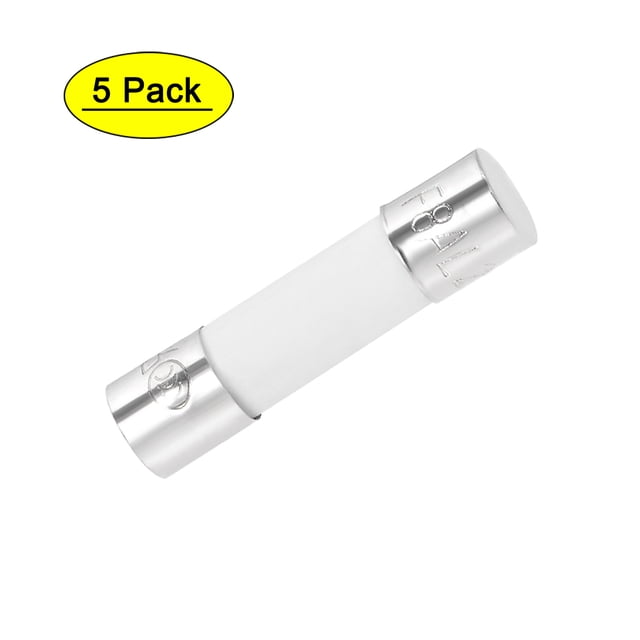 Fusibles de cartucho automotriz 8A 250V 5x20mm de cerámica de acción rápida para amplificador de coche, lámpara de ahorro de energía, balasto 5 piezas