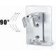 thumbnail image 4 of Shower Holder Bracket Space Aluminum Handheld Shower Wand Holder, Adjustable Angle, Invisible Sticker Mount, Square Hook Style Hose Holder, 4 of 5