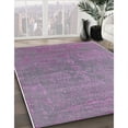 thumbnail image 2 of Ahgly Company Indoor Rectangle Mid-Century Modern Purple Oriental Area Rugs, 4' x 6', 2 of 6