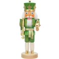 thumbnail image 1 of Alexander Taron 32-552 Christian Ulbricht Nutcracker - Green King with Gold Cane, 1 of 1