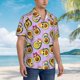 thumbnail image 3 of Fotbe Cartoon Avocados Camisa Hawaiana para Hombre Unisex – Camisa Casual de Verano con Botones de Manga Corta de Algodón y Lino,Large, 3 of 7