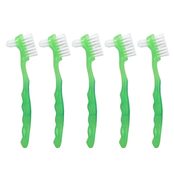 Denture Brush,5pcs Denture Brush Set Denture Toothbrush False Teeth Brush Remarkable Clarity