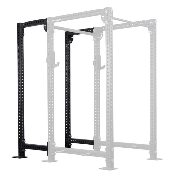 Titan Fitness TITAN Series 90" Bolt-Down Black 24" Power Rack Extension Kit, Rackable 2000 LB Capacity, Weightlifting and Strength Training
