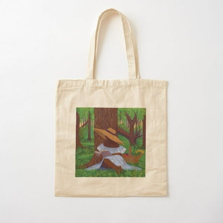 Black Art  Black Woman  Watercolor  Gouache  Cottagecore  Sundress Canvas Tote Bag  Family Gift For Mother  Her