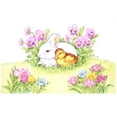 thumbnail image 3 of CafePress - Easter Bunny, Duckling And Flowers Mugs - 15 oz Ceramic Large White Novelty Mug, 3 of 4