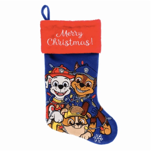 Paw Patrol - Marshall, Chase and Rubble 20" Christmas Stocking