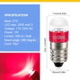 thumbnail image 2 of Ruiandsion E10 LED Screw Refrigerator Light Bulb E10 Home Bedroom Garden Light AC 110V Red 5pcs, 2 of 7